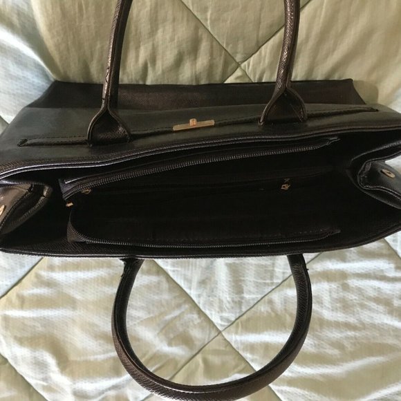 Black Leather Purse - handbag - Women - Picture 3 of 4